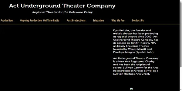 Screenshot of act-underground.com