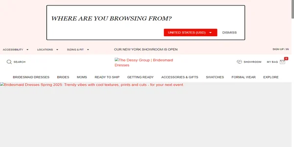 Screenshot of bridesmaid.com
