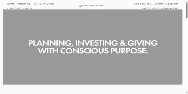 Screenshot of centered-wealth.com