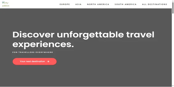 Screenshot of city-addicts.com