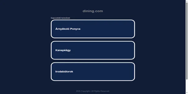 Screenshot of dining.com