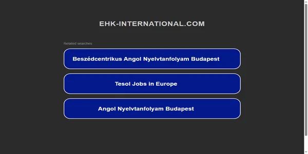 Screenshot of ehk-international.com