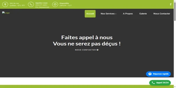 Screenshot of emondagebois-vert.com