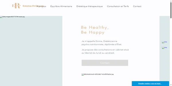 Screenshot of er-dieteticienne.com