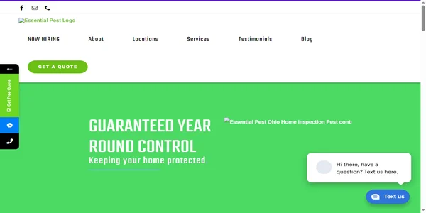 Screenshot of essential-pest.com