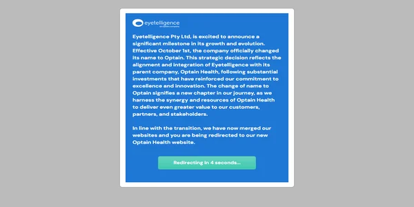 Screenshot of eyetelligence-assure.com