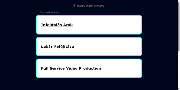 Screenshot of fixer-net.com