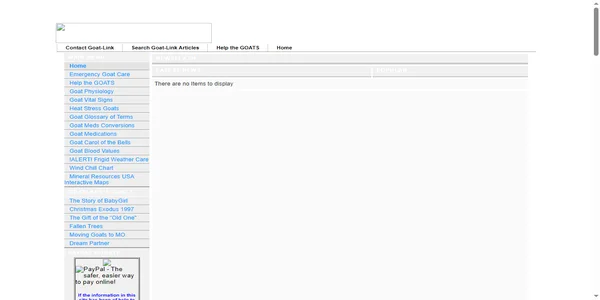 Screenshot of goat-link.com