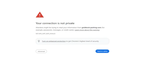 Screenshot of goldbeck-parking.com