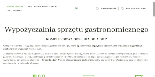 Screenshot of greenbee.eu.com