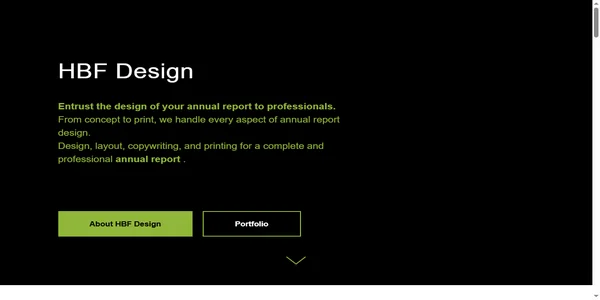 Screenshot of hbf-design.com