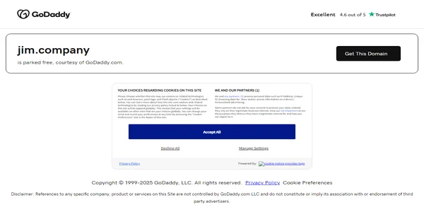 Screenshot of jim.company