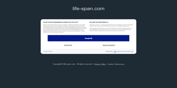 Screenshot of life-span.com
