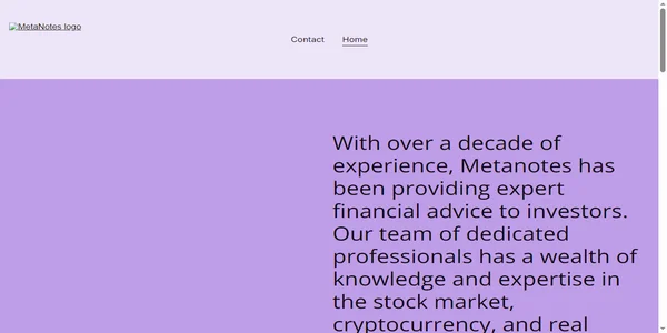 Screenshot of meta-notes.com