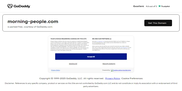 Screenshot of morning-people.com