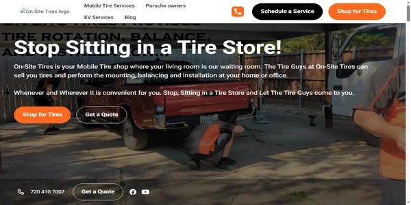 Screenshot of on-sitetires.com