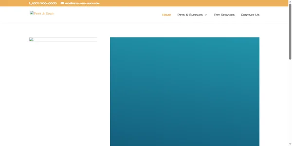 Screenshot of pets-and-such.com