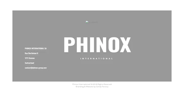 Screenshot of phinox-holding.com