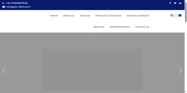Screenshot of pix-tech.com