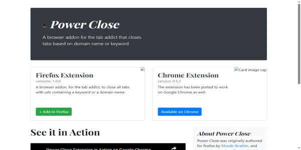 Screenshot of power-close.com
