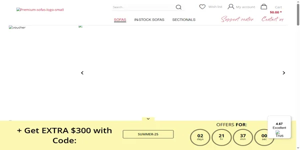 Screenshot of premium-sofas.com