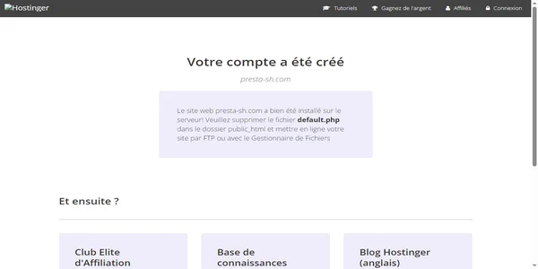 Screenshot of presta-sh.com