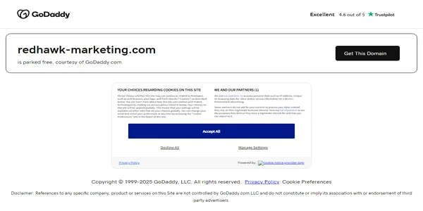 Screenshot of redhawk-marketing.com