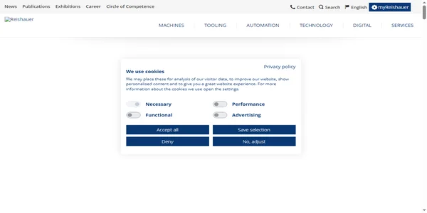 Screenshot of reishauer-us.com