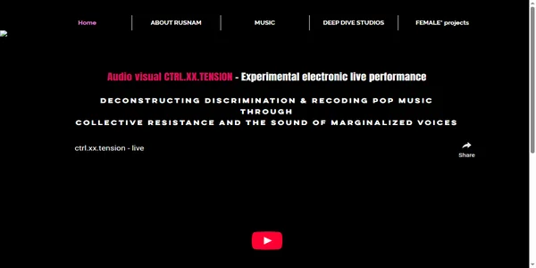 Screenshot of rusnam-music.com