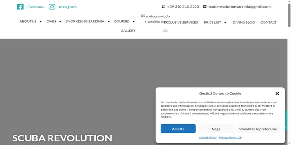 Screenshot of scuba-revolution.com