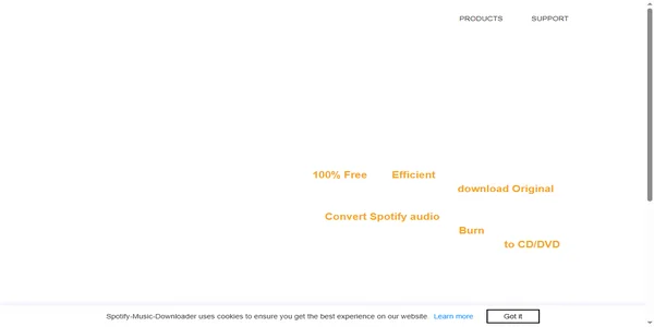 Screenshot of spotify-music-downloader.com