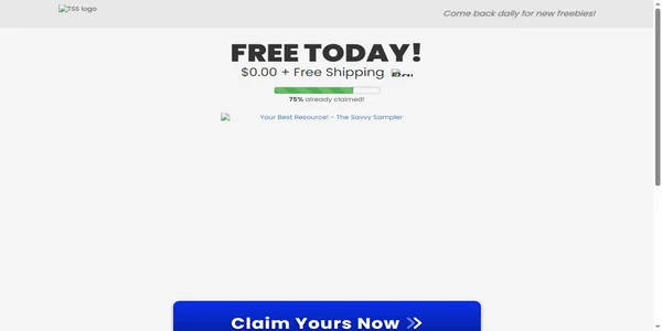 Screenshot of thetrendy-sampler.com